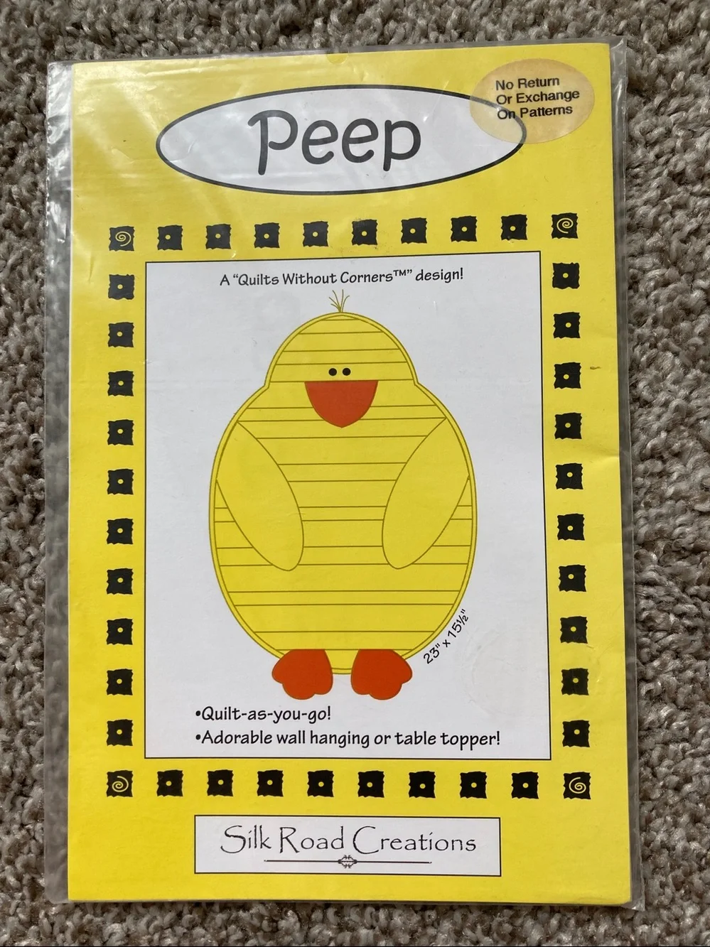 Lot 4 Easter quilting craft patterns patch abilities Silk Road Creations bunny